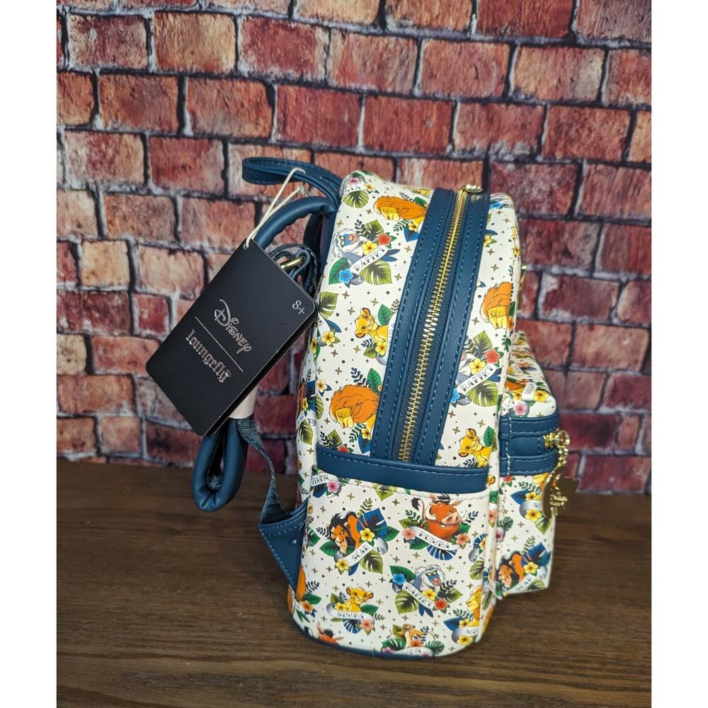 NWT Loungefly Disney Exclusive LF Lion King Tattoo Mini BagPack - Picture 4 of 9